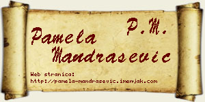 Pamela Mandrašević vizit kartica